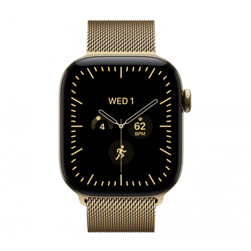 Apple Watch Series 12 42 mm Radiant Gold Titanium, Milanese Loop (Radiant Gold)